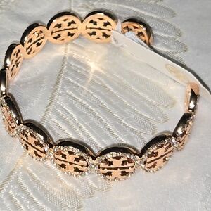 Tory Burch Rose Gold Crystal Bracelet